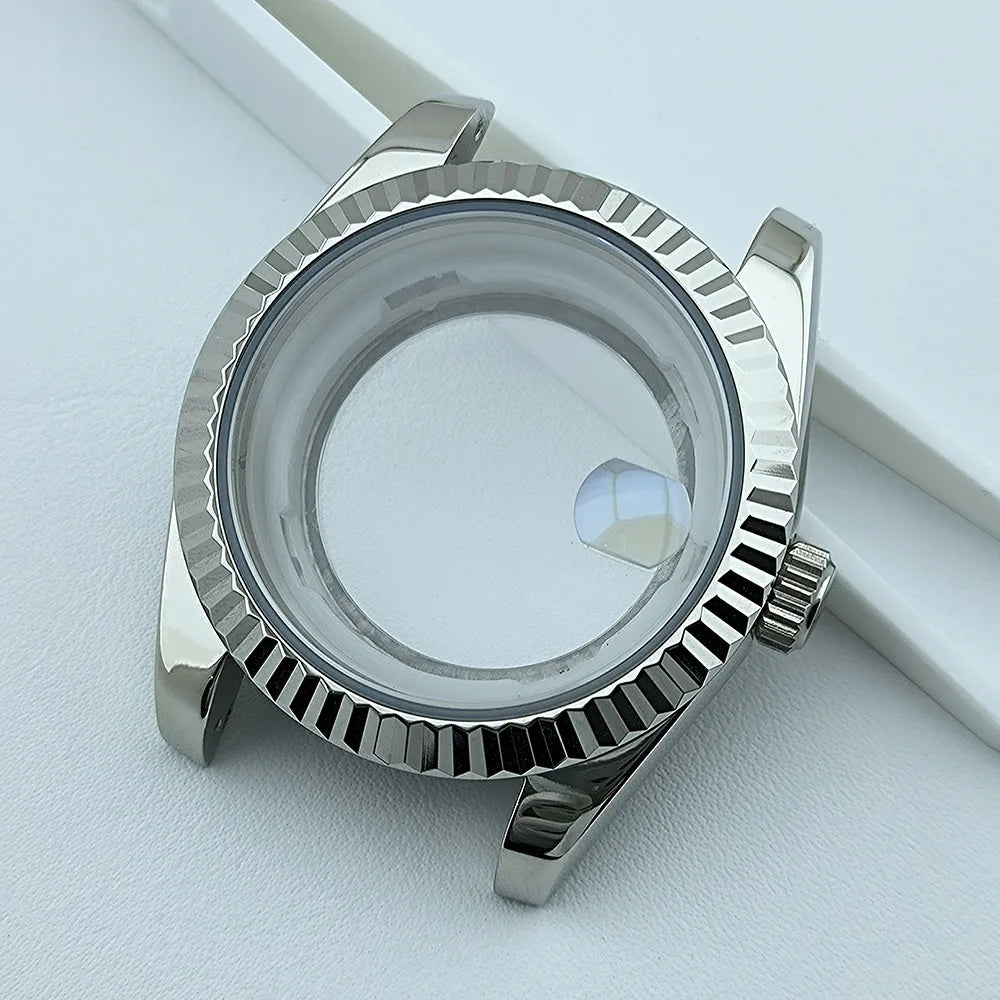 39mm Miyota8285 case watch case stainless steel men automatic watch sapphire glass suitable for 8285 movement watch accessories