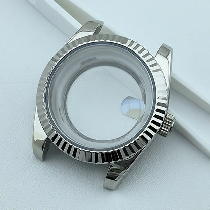 39mm Miyota8285 case watch case stainless steel men automatic watch sapphire glass suitable for 8285 movement watch accessories