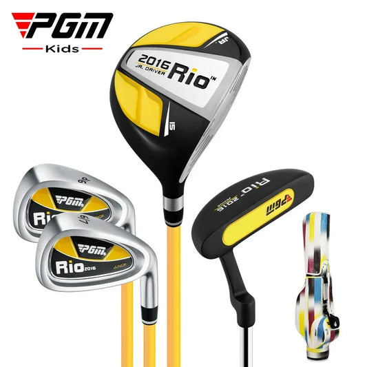 PGM 3-12 Age Boys Girls Kids Golf Club Full Sets Gift Children's Junior School Practice Learning Carbon Swing Putter Bag