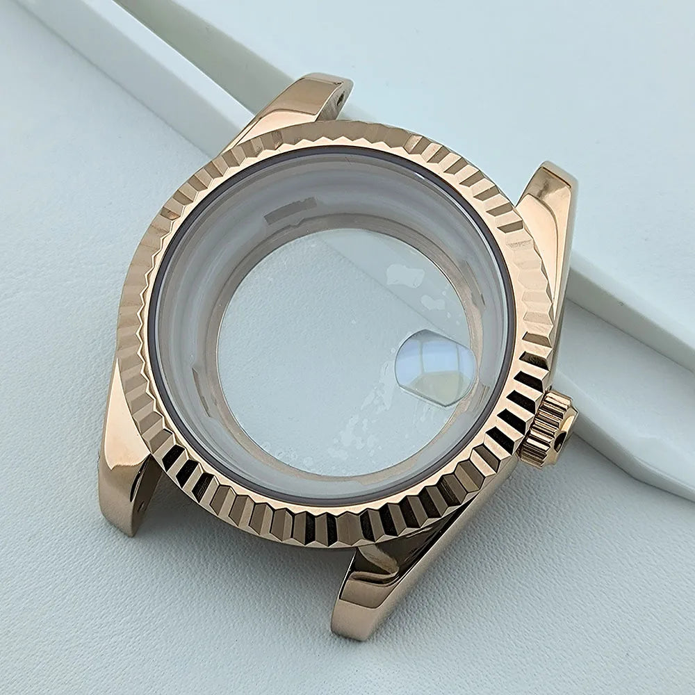 39mm Miyota8285 case watch case stainless steel men automatic watch sapphire glass suitable for 8285 movement watch accessories