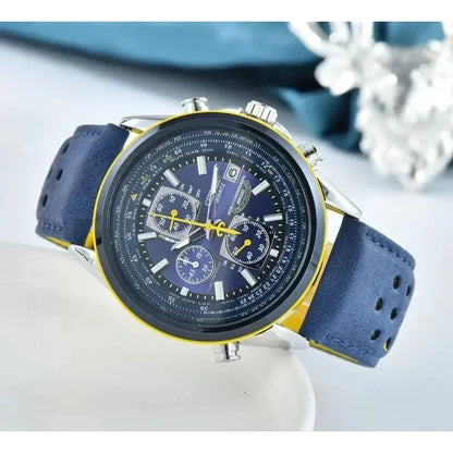 CITIZEN Watches for Men Blue Angel Reloj Hombre Quartz Luxury Shockproof Stainless Steel Dual Display Automatic Time Watches