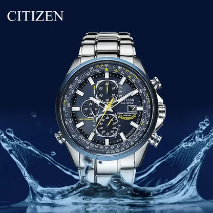 CITIZEN Watches for Men Blue Angel Reloj Hombre Quartz Luxury Shockproof Stainless Steel Dual Display Automatic Time Watches