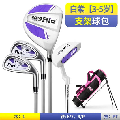 PGM 3-12 Age Boys Girls Kids Golf Club Full Sets Gift Children's Junior School Practice Learning Carbon Swing Putter Bag