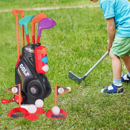 Toddlers Golf Set Putter Gifts Kids Golf Clubs Kids Golf Suitcase Game Play Set for Boys Girls 2 3 4 5+ Years Old Children Kids