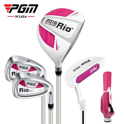 PGM 3-12 Age Boys Girls Kids Golf Club Full Sets Gift Children's Junior School Practice Learning Carbon Swing Putter Bag