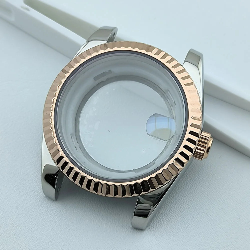 39mm Miyota8285 case watch case stainless steel men automatic watch sapphire glass suitable for 8285 movement watch accessories