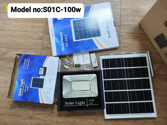 100watts super bright solar flood light