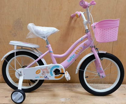 Size 20 girls bike with balance wheels