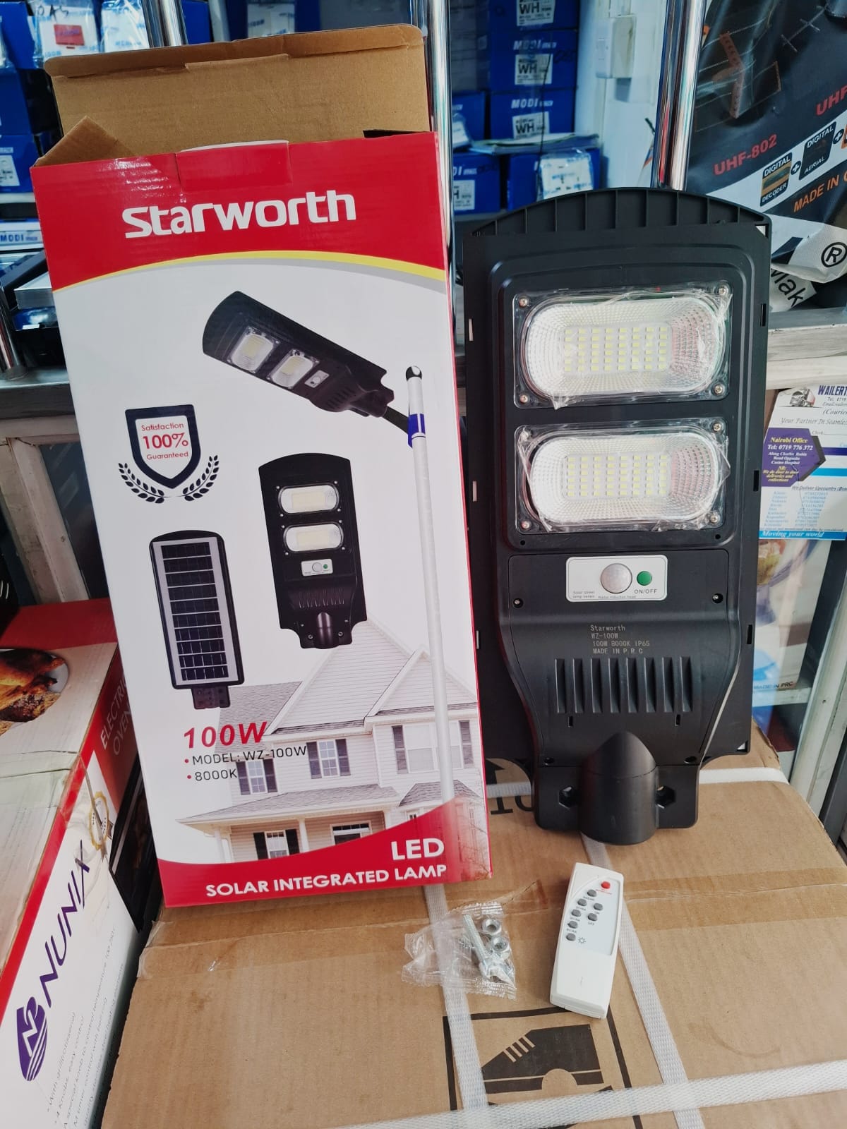 100watts street solar light